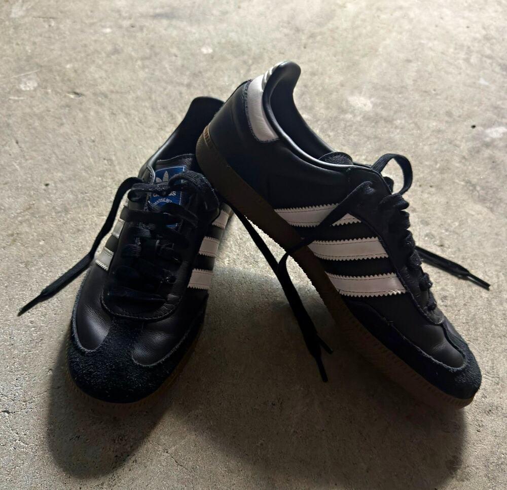 Adidas Samba OG Black White Gum Sole Leather Suede Sneakers Men’s Sz 7